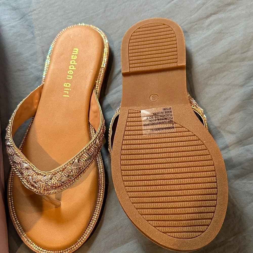 Steve Madden Glittering Silver Sandals - Picture 3 of 3